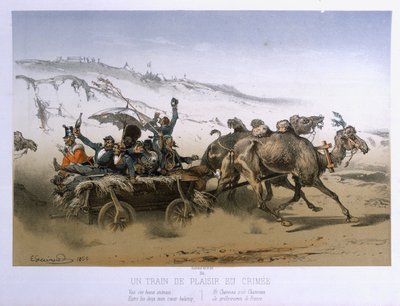 A Pleasure Wagon in the Crimea by Eugene Charles Francois Guerard